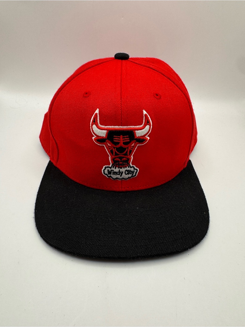 Windy City Bulls Red and Black Snapback Hat